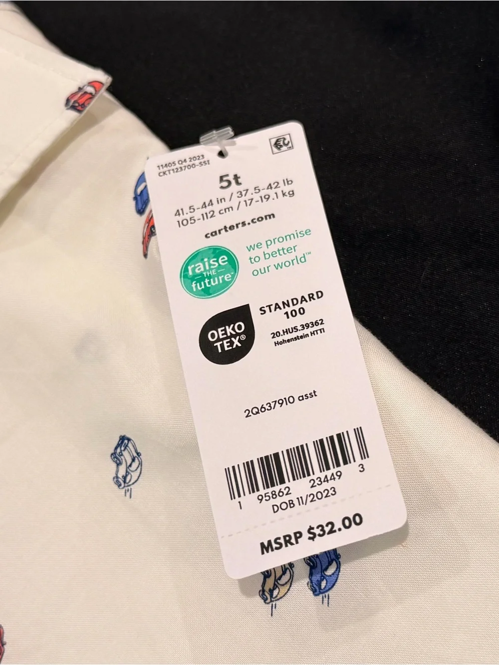 Carters lightweight white